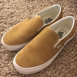 ECU vans slip ons in brown/tan